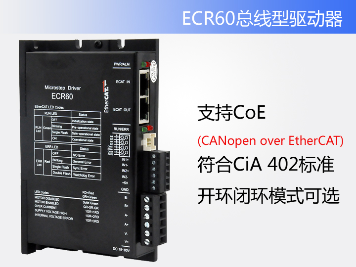 ECR60总线型闭环步进驱动器